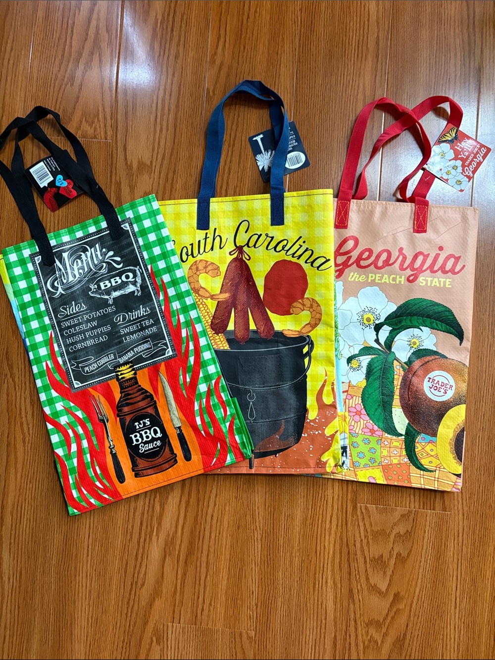 Trader Joe’s Reusable Grocery Tote Bags- 3 - Southern States